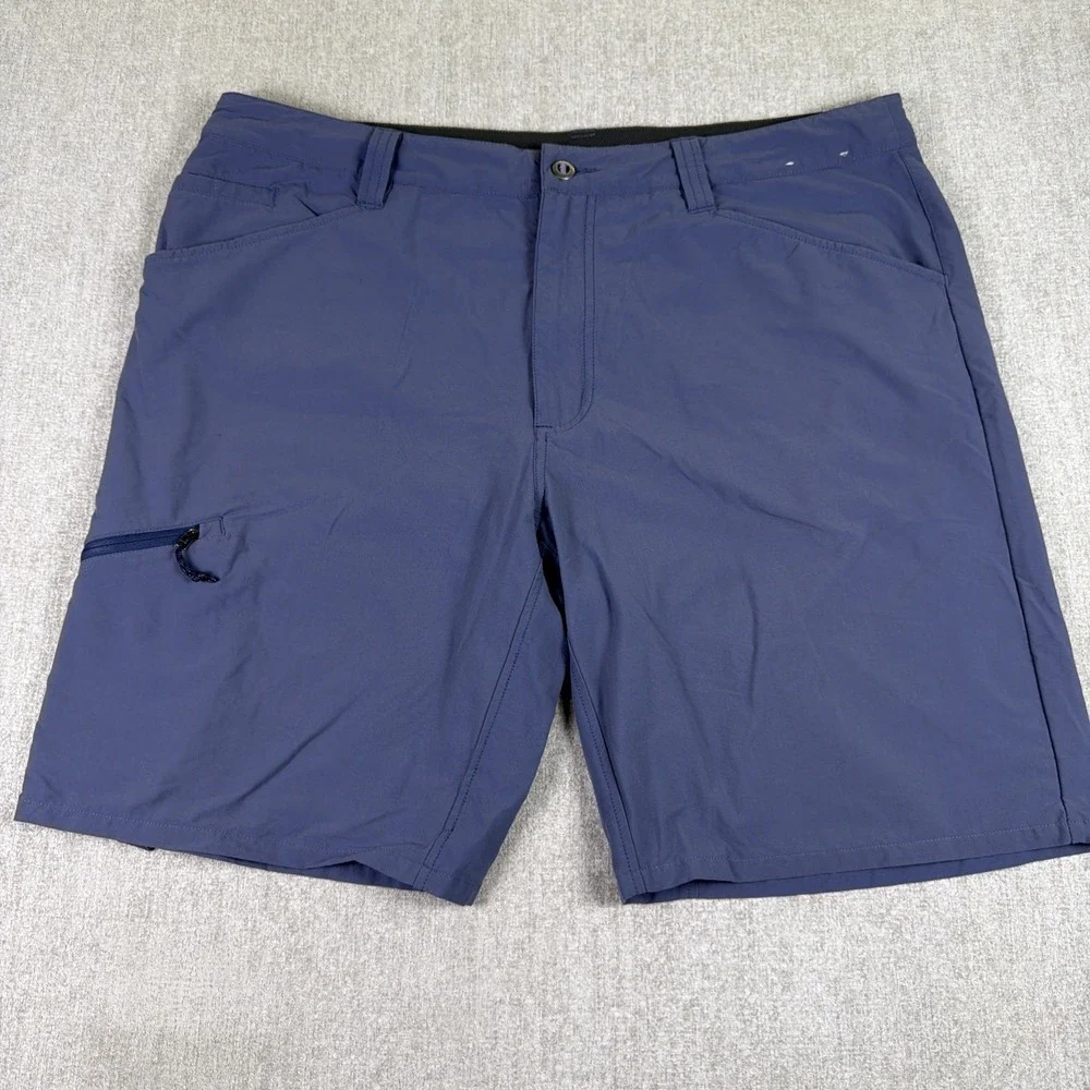 Patagonia Quandary Shorts Men Size 40 Forge Grey Gray Zip Cargo Hiking outdoors